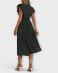 Chic Polka Dot Midi Dress
