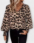 Stylish Leopard Print Blouse
