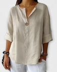 Nicole - Stylish blouse with V-neck