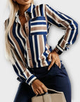 Emily - casual and relaxed striped blouse