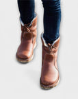 Waterproof boots with wool lining