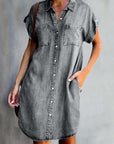 Valerie™ | Elegant Denim Dress with Tummy Coverage