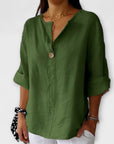 Nicole - Stylish blouse with V-neck