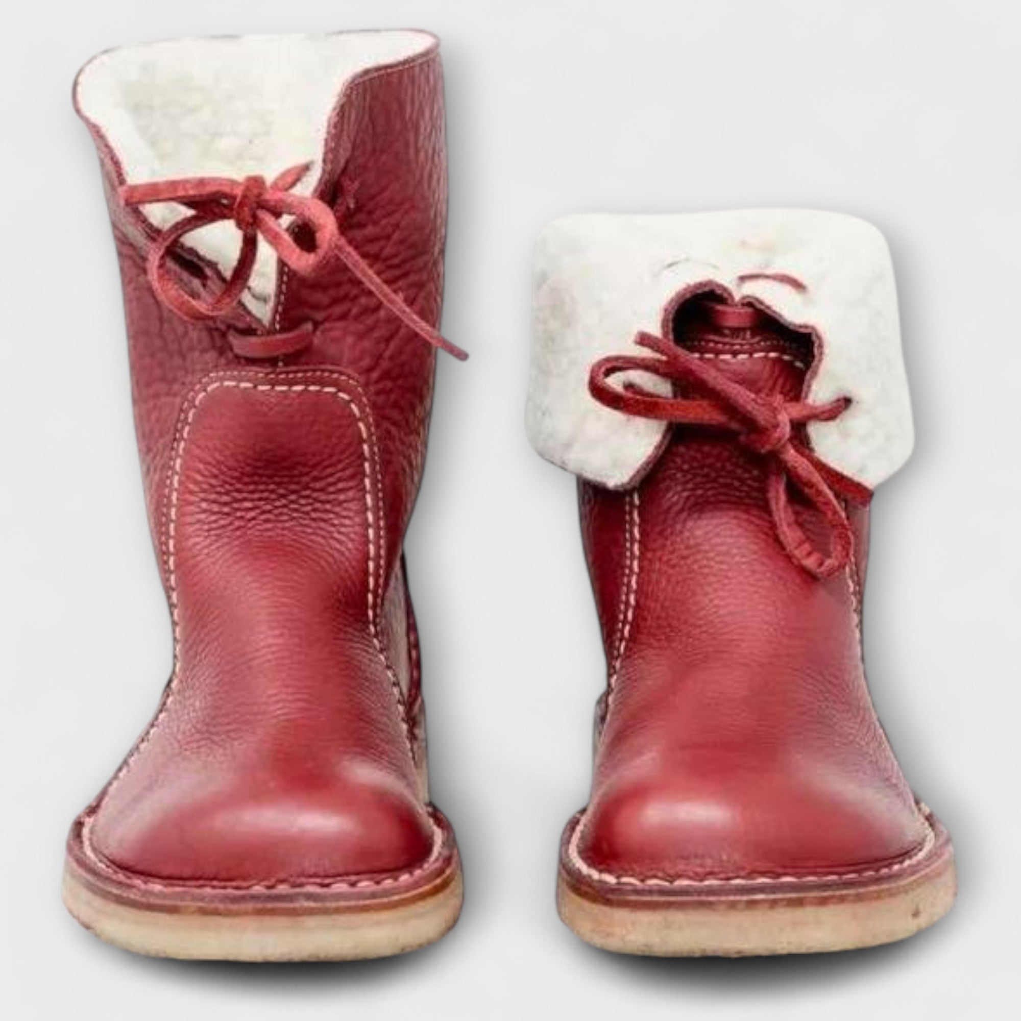 Waterproof boots with wool lining