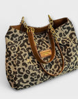 Lora - Leopard Canvas Tote