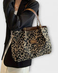 Lora - Leopard Canvas Tote
