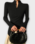 Michiko – Elegant Cotton Knit Sweater