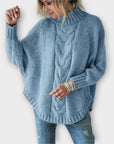 Elysian - Knit Sweater with Cable Pattern