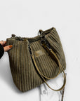 Lora. - Soft Cord Shoulder Bag
