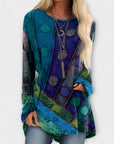 Stylish Women's Blouse with Ethnic Print