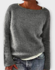 Regine – Solid Color Knit Sweater