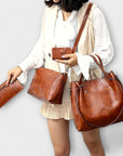 Lora. - 4-Piece Vintage Bag Set