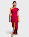 Elegant Asymmetric Evening Dress
