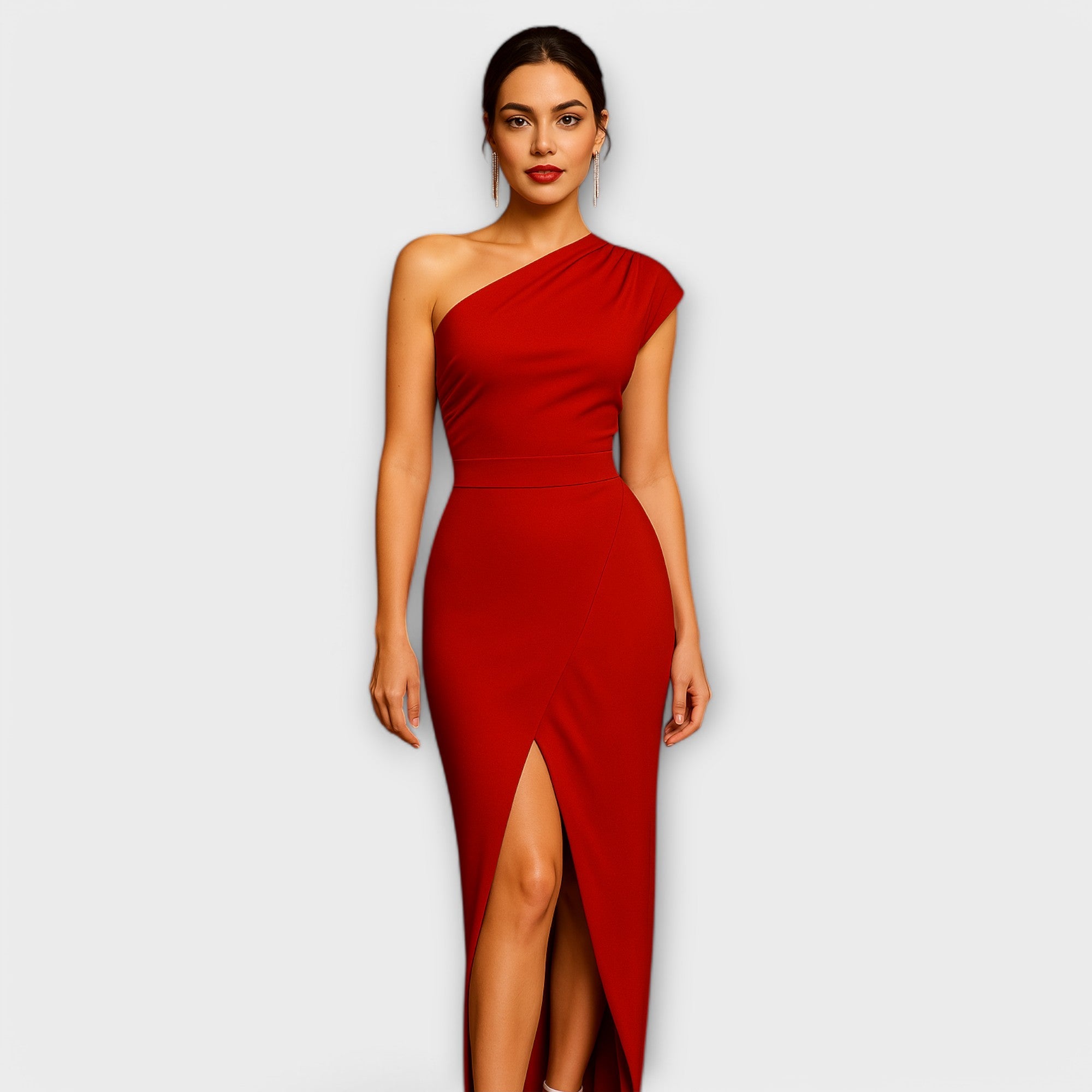 Elegant Asymmetric Evening Dress