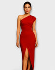 Elegant Asymmetric Evening Dress