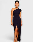 Elegant Asymmetric Evening Dress