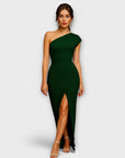 Elegant Asymmetric Evening Dress