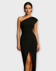 Elegant Asymmetric Evening Dress