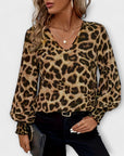Stylish Leopard Print Blouse