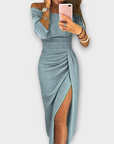 Lena - Elegant Off-Shoulder Dress