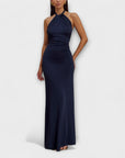 Lagoon - Slinky Halter Maxi Dress