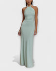Lagoon - Slinky Halter Maxi Dress