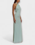 Lagoon - Slinky Halter Maxi Dress