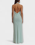 Lagoon - Slinky Halter Maxi Dress