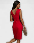 Desi - V-Neck Split Dress