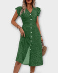 Chic Polka Dot Midi Dress