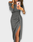 Lena - Elegant Off-Shoulder Dress