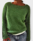 Regine – Solid Color Knit Sweater