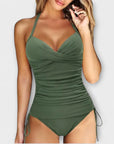 Roberta - Elegant V-Neck Tankini Swimsuit