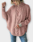 Elysian - Knit Sweater with Cable Pattern