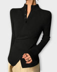 Michiko – Elegant Cotton Knit Sweater