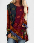 Stylish Women's Blouse with Ethnic Print