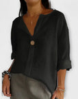 Nicole - Stylish blouse with V-neck