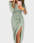 Lena - Elegant Off-Shoulder Dress