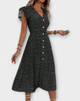 Chic Polka Dot Midi Dress