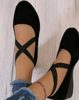 Luna | Comfortable Wedge Ballet Flats