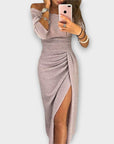 Lena - Elegant Off-Shoulder Dress