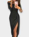 Lena - Elegant Off-Shoulder Dress