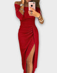 Lena - Elegant Off-Shoulder Dress