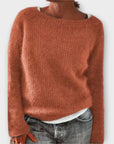 Regine – Solid Color Knit Sweater