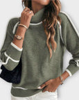 Christine - Luxurious Olive Green Knit Sweater