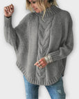 Elysian - Knit Sweater with Cable Pattern
