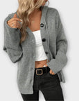 Brittan - Knitted Cardigan with Buttons