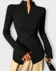 Michiko – Elegant Cotton Knit Sweater