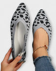 Leopard Patterned Lace Flats