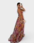 Annai Mesh Maxi Dress - Elegant and Figure-Hugging